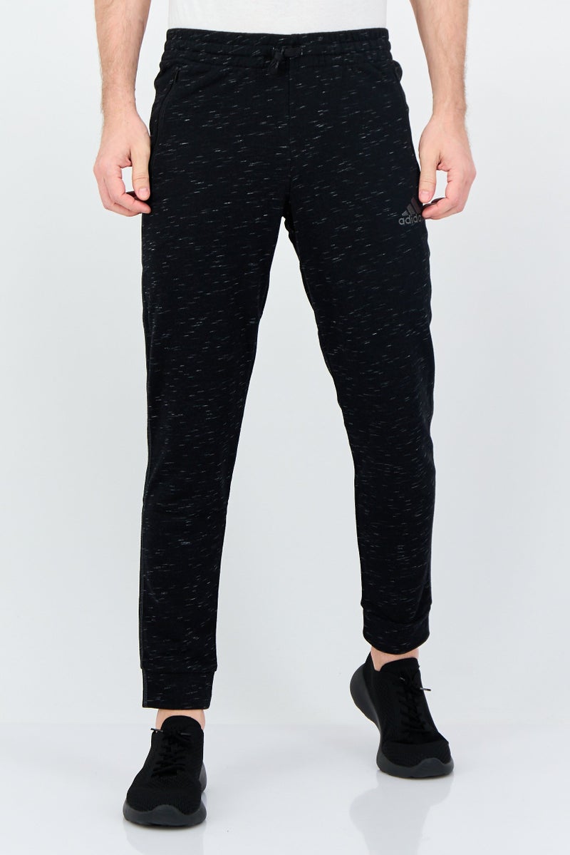 Adidas Men Sportswear Fit Embroidered Logo Outdoor Sweatpants, Black - Image 1